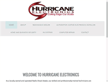 Tablet Screenshot of hurricane-electronics.com